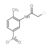 2-氯-N-(2-甲基-5-硝基苯基)乙酰胺结构式