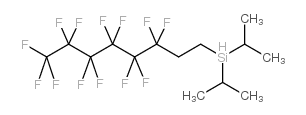 二异丙基(3,3,4,4,5,5,6,6,7,7,8,8,8,8-叔丁基氟辛基)硅烷结构式