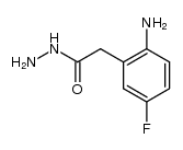 2-(2-amino-5-fluorophenyl)acetohydrazide结构式