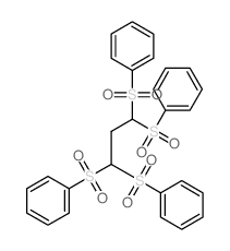 1,3,3-tris(benzenesulfonyl)propylsulfonylbenzene结构式