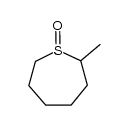 2-Methylthiacycloheptan-1-oxid结构式