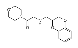 4-[N-(1,4-Benzodioxan-2-ylmethyl)glycyl]morpholine结构式
