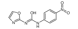 1-(4-nitrophenyl)-3-(1,3-oxazol-2-yl)urea结构式