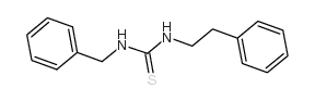 1-苄基-3-苯乙基-2-硫脲结构式