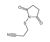 3-(2,5-dioxopyrrolidin-1-yl)sulfanylpropanenitrile结构式