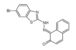 1-(6-Bromo-2-benzothiazolylazo)-2-naphthol结构式