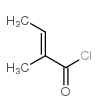 (E)-2-甲基-2-丁烯酰氯结构式