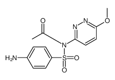 N-(4-aminophenyl)sulfonyl-N-(6-methoxypyridazin-3-yl)acetamide结构式