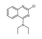 2-chloro-N,N-diethylquinazolin-4-amine结构式
