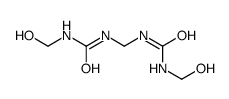 1-(hydroxymethyl)-3-[(hydroxymethylcarbamoylamino)methyl]urea结构式