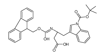 Fmoc-β-HomoTrp(Boc)-OH结构式