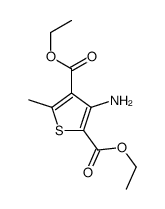 diethyl 3-amino-5-methylthiophene-2,4-dicarboxylate结构式