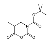 5-甲基-2,6-二氧代-[1,3]噁嗪烷-3-羧酸叔丁酯结构式