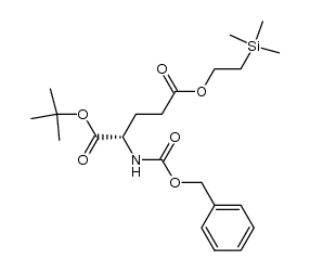N-Cbz-L-glutamic acid α-tert-butyl ester γ-(2-trimethylsilyl)ethyl ester结构式