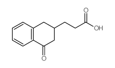 3-(4-oxotetralin-2-yl)propanoic acid结构式