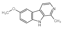 9H-Pyrido[3,4-b]indole,6-methoxy-1-methyl-结构式