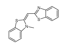 2-(1,3-benzothiazol-2-ylmethylidene)-3-methyl-1,3-benzothiazole结构式