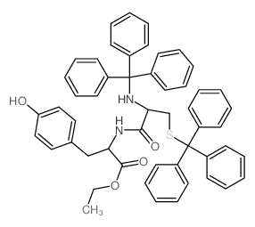 L-Tyrosine,N-[N,S-bis(triphenylmethyl)-L-cysteinyl]-, ethyl ester (9CI)结构式