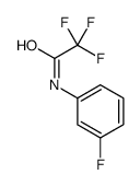 2,2,2-Trifluoro-N-(3-fluoro-phenyl)-acetamide结构式