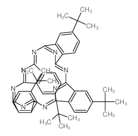 2,9,16,23-Tetrakis(tert-butyl)phthalocyanine结构式