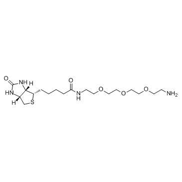N-生物素-3,6,9-三氧杂十一烷-1,11-二胺结构式
