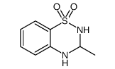 2H-1,2,4-Benzothiadiazine, 3,4-dihydro-3-methyl-, 1,1-dioxide结构式