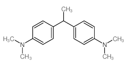 4-[1-(4-dimethylaminophenyl)ethyl]-N,N-dimethyl-aniline结构式