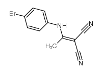 2-[1-(4-BROMOANILINO)ETHYLIDENE]MALONONITRILE结构式