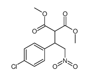 METHYL 3-(4-CHLOROPHENYL)-2-METHOXYCARBONYL-4-NITROBUTANOATE结构式