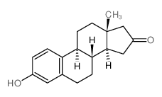 (8S,9S,13R,14S)-3-hydroxy-13-methyl-7,8,9,11,12,14,15,17-octahydro-6H-cyclopenta[a]phenanthren-16-one结构式