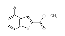 4-溴苯并[b]噻吩-2-羧酸甲酯结构式