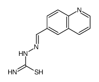 6-Quinolinecarbaldehyde thiosemicarbazone结构式