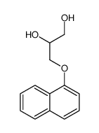 3-(萘酚基)-1,2-二羟基丙烷结构式