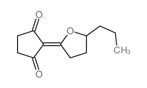 1,3-Cyclopentanedione, 2-(dihydro-5-propyl-2(3H)-furanylidene)-结构式