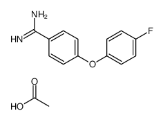 acetic acid,4-(4-fluorophenoxy)benzenecarboximidamide结构式