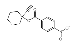 (1-ethynylcyclohexyl) 4-nitrobenzoate结构式