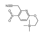 3-硝基-6-[2-(三甲基甲硅烷基)乙氧基]吡啶-2-乙腈结构式