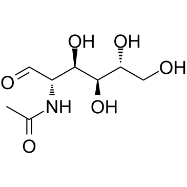 N-乙酰-D-甘露糖胺结构式