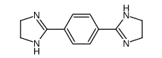 2-[4-(4,5-dihydro-1H-imidazol-2-yl)phenyl]-4,5-dihydro-1H-imidazole结构式