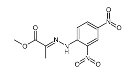 Brenztraubensaeure-methylester-(2,4-dinitro-phenylhydrazon)结构式