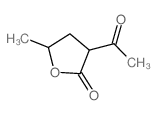 2(3H)-Furanone,3-acetyldihydro-5-methyl-结构式