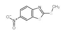 2-(甲基硫代)-6-硝基-1,3-苯并噻唑结构式