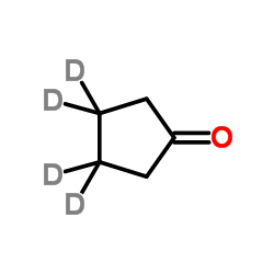 环戊酮-D4结构式
