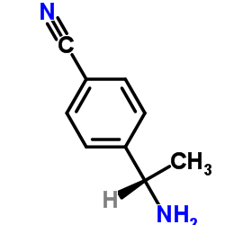 (S)-(-)-1-(4-氰基苯基)乙胺结构式