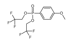 1-[bis(2,2,2-trifluoroethoxy)phosphoryl]-4-methoxybenzene结构式