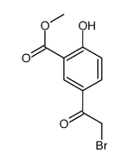 5-(2-溴-乙酰基)-2-羟基-苯甲酸甲酯结构式