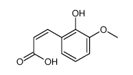 3-(2-hydroxy-3-methoxyphenyl)prop-2-enoic acid结构式