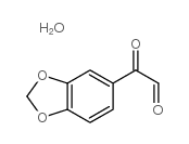 3,4-(亚甲基二氧基)苯基乙二醛水合物结构式
