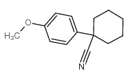 1-(4-甲氧基苯基)-1-环己烷甲腈结构式