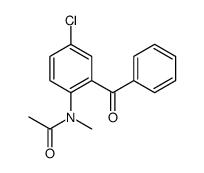 N-(2-benzoyl-4-chlorophenyl)-N-methylacetamide结构式
